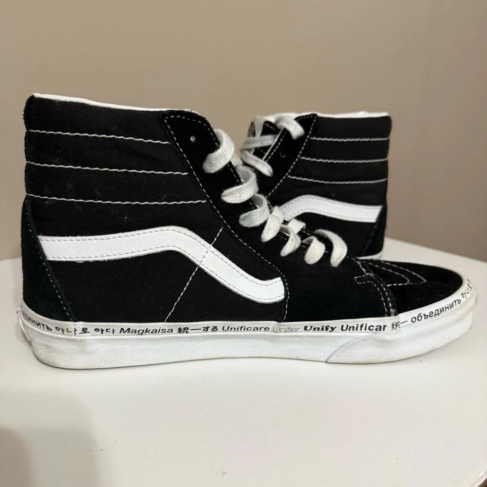 Vans SK8 Hi, Radical Positivity Unify Black Rainbow‎ LGBTQ Men’s 8.5/Women’s 10
